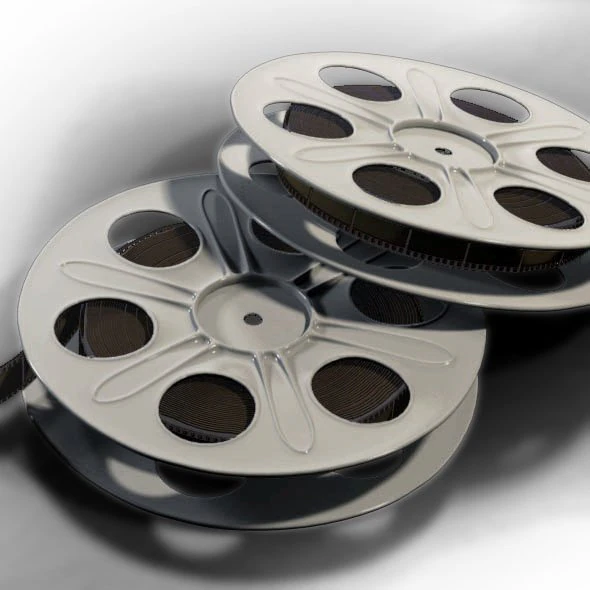 Film reel 3D Model .c4d .max .obj .3ds .fbx .stl .blend