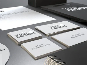 Stationery mock-up kit 3D Model