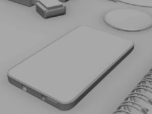 Stationery mock-up kit 3D Model
