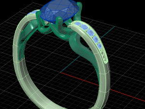 ring oval 8x6 3D Model