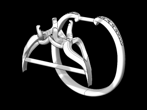 ring oval 8x6 Modelo 3D