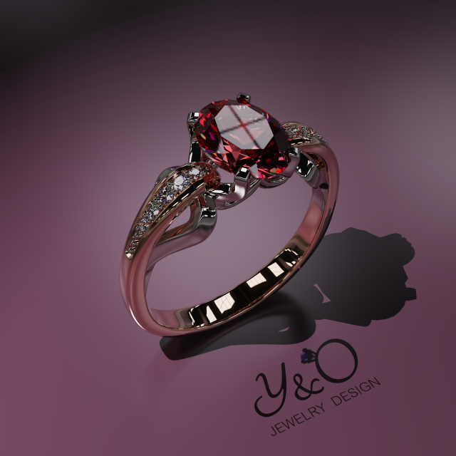 ring oval 8x6 Modelo 3D .c4d .max .obj .3ds .fbx .stl .blend 