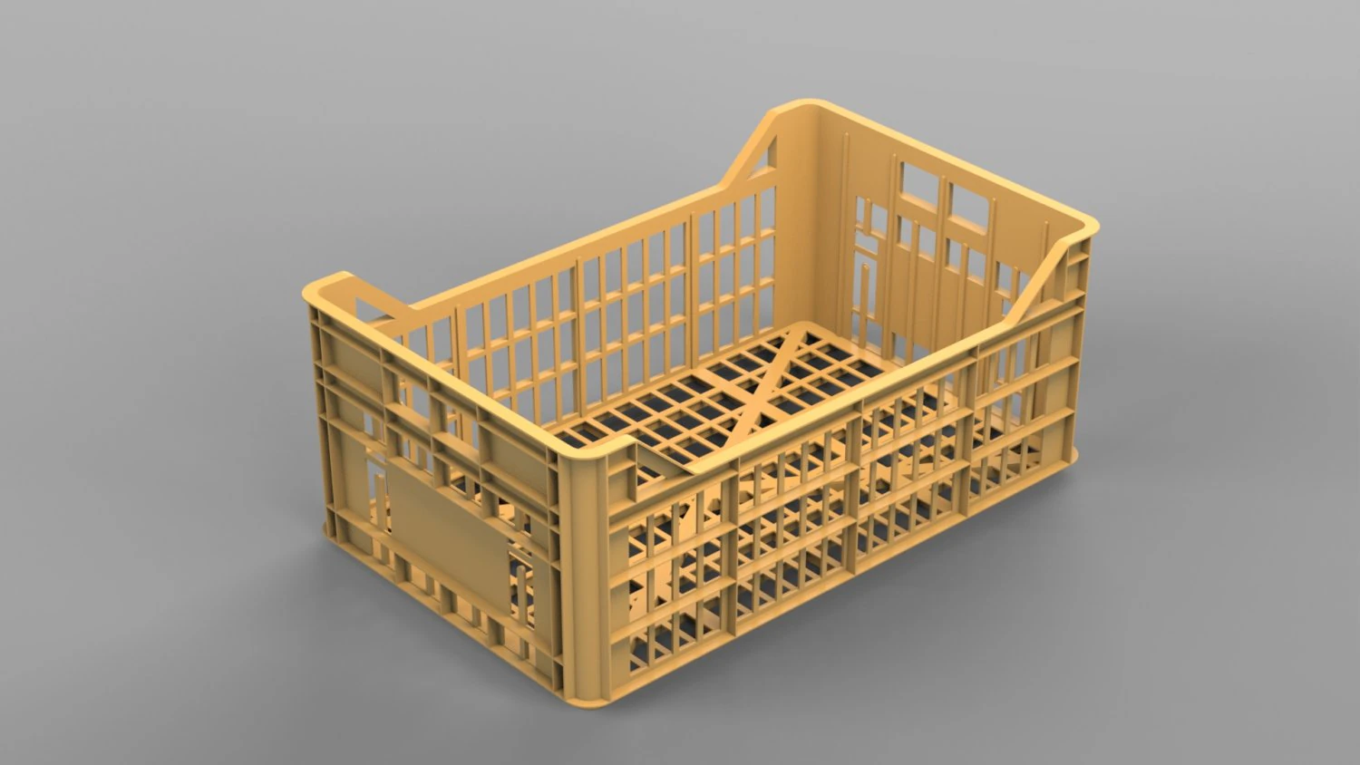 plastic crate 3D Model .c4d .max .obj .3ds .fbx .stl .blend 