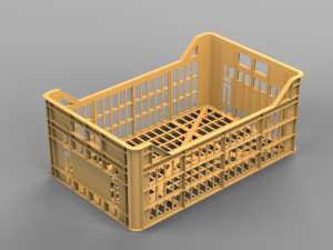 plastic crate Model 3D