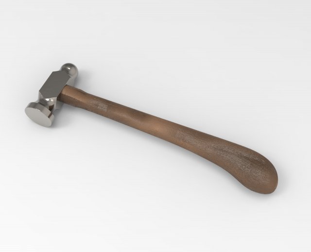 jewellery tools - small hammer 3D Model .c4d .max .obj .3ds .fbx .stl .blend 
