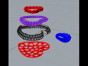 heart pendant with pave 3D Print Model