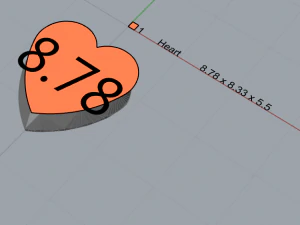 heart pendant with pave 3D Print Model