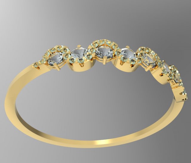 light elegant ring for every day printable Modello di stampa 3D .c4d .max .obj .3ds .fbx .stl .blend 