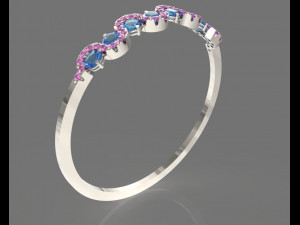 light elegant ring for every day printable Modello di stampa 3D