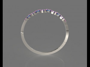 light elegant ring for every day printable Modello di stampa 3D