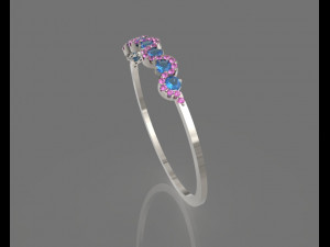 light elegant ring for every day printable Modello di stampa 3D