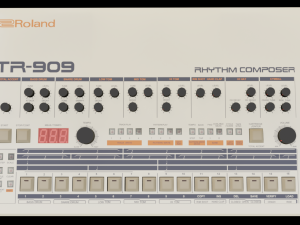 roland tr-909 3D 모델