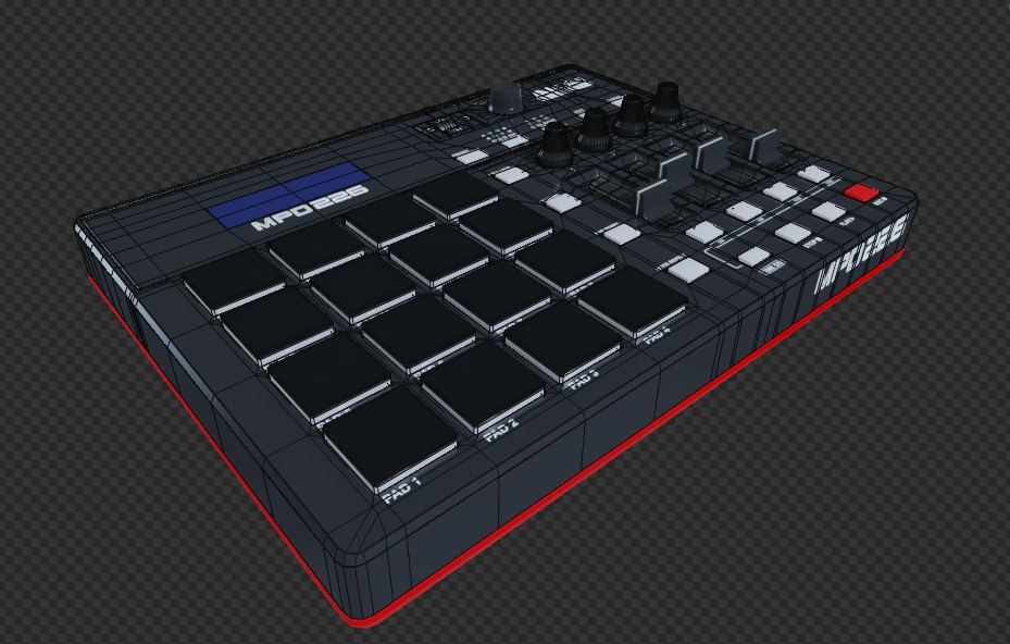 akai professional mpd226 3D Model .c4d .max .obj .3ds .fbx .stl .blend 