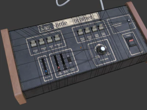 arp little brother vintage synthesizer 3D Model