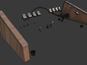 arp little brother vintage synthesizer 3D Model