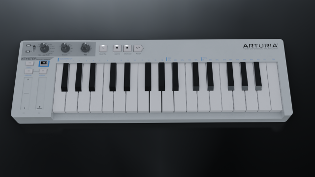 arturia keystep midi keyboard Modèle 3D .c4d .max .obj .3ds .fbx .stl .blend 