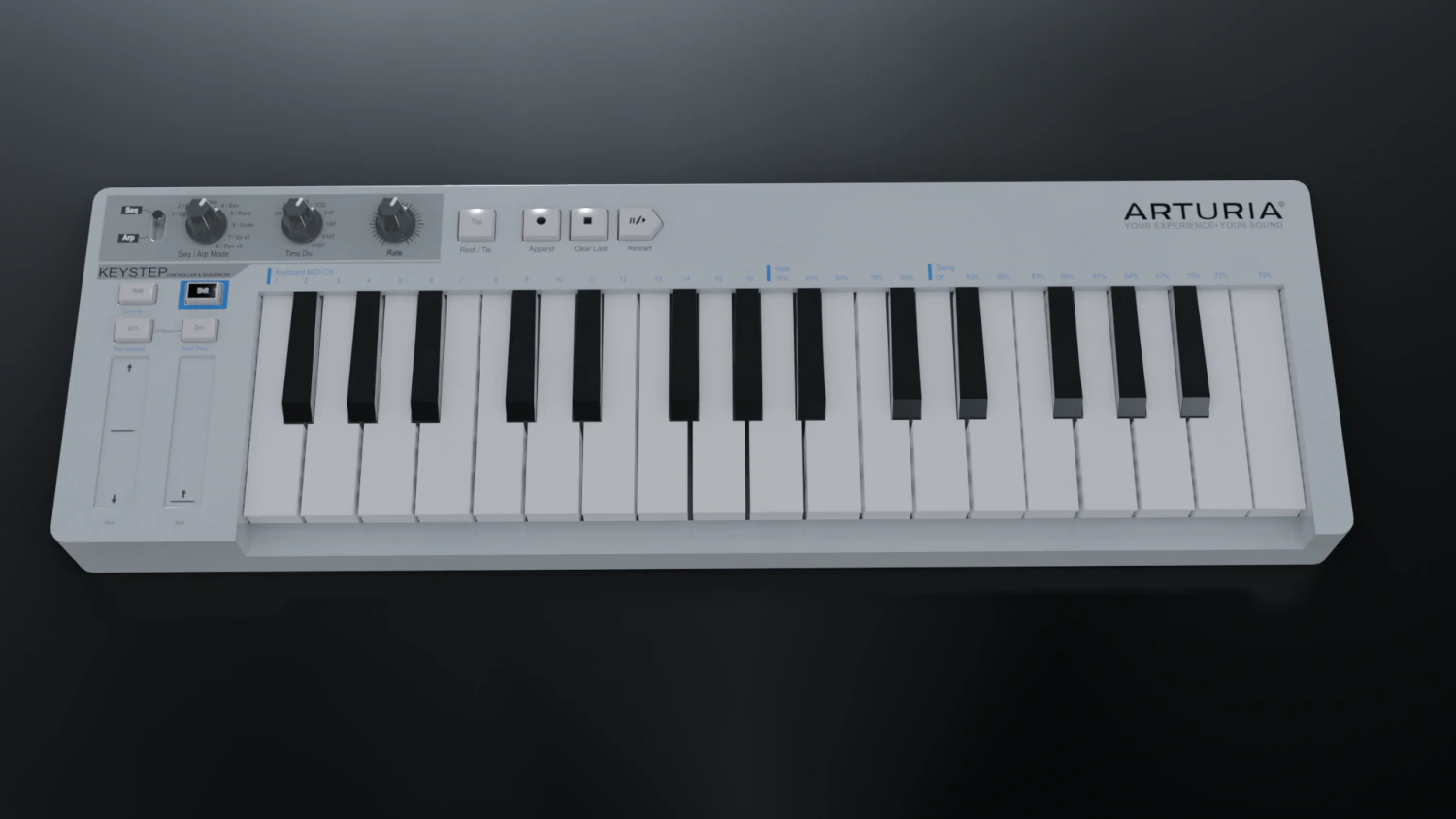 arturia keystep midi keyboard 3D Model .c4d .max .obj .3ds .fbx .stl .blend 