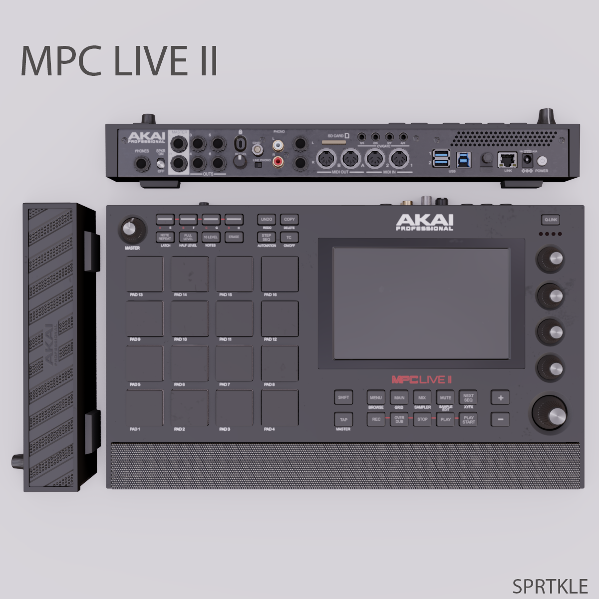 akai mpc live ii 3D Model
