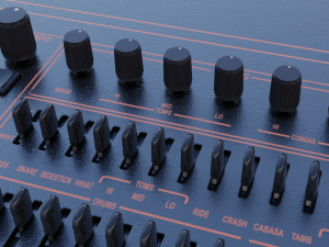 linndrum Modèle 3D