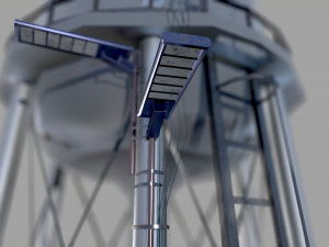 water tower low poly 3D Model