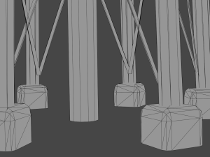 water tower low poly 3D Model