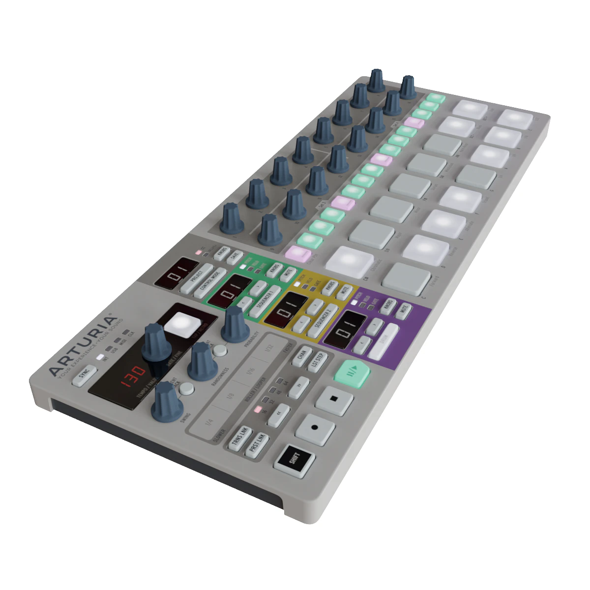 Arturia Beatstep Pro Modelo 3D .c4d .max .obj .3ds .fbx .stl .blend 