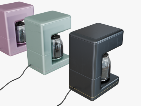 Retro Coffee Makers 3D Model