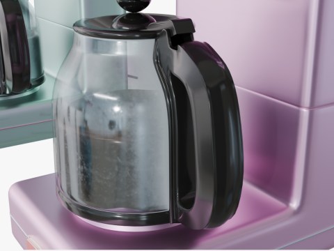 Retro Coffee Makers 3D Model