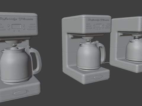 Retro Coffee Makers 3D Model
