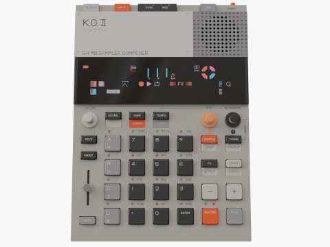 Teenage engineering EP133 KO II 3D Model