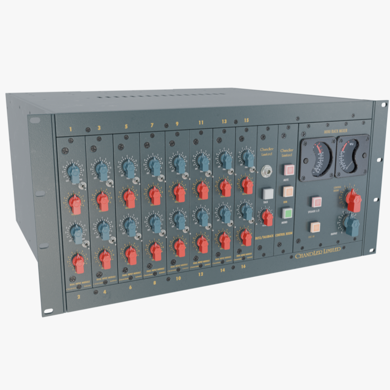 Chandler Limited TG Mini Rack Mixer 3D मॉडल .c4d .max .obj .3ds .fbx .stl .blend 