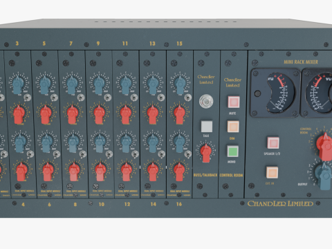 Chandler Limited TG Mini Rack Mixer 3D मॉडल