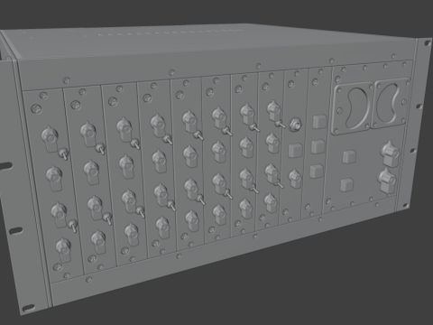 Chandler Limited TG Mini Rack Mixer 3D मॉडल