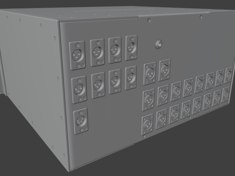 Chandler Limited TG Mini Rack Mixer 3D मॉडल