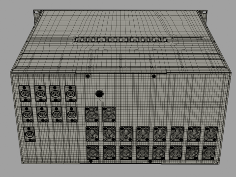 Chandler Limited TG Mini Rack Mixer 3D मॉडल