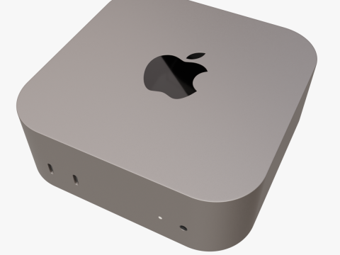 Mac Mini M4 2024 3D 모델