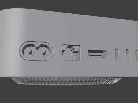 Mac Mini M4 2024 Modèle 3D
