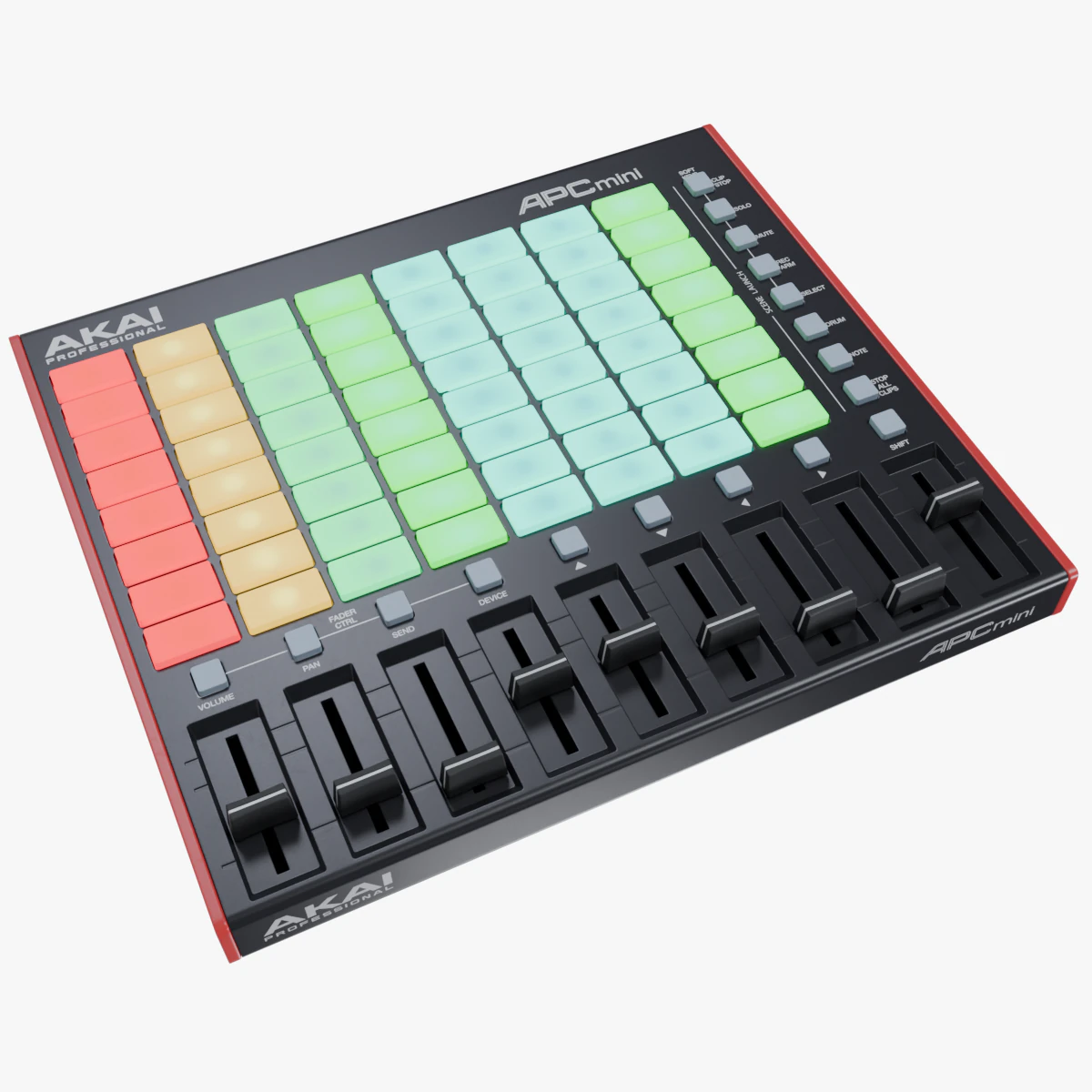 AKAI Professional APC mini MK2 3D Model .c4d .max .obj .3ds .fbx .stl .blend 