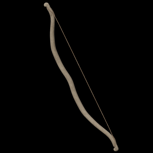 bow and arrow 3D Model .c4d .max .obj .3ds .fbx .stl .blend 