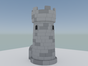 medieval tower 3D Model