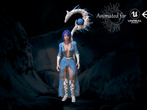 wizard girl 3D 모델