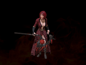 wizard girl 3D Model