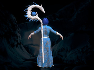 wizard girl 3D Model