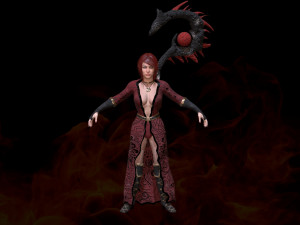 wizard girl 3D Model
