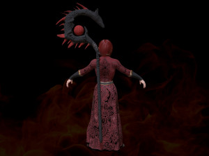 wizard girl 3D Model