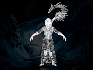 wizard girl 3D Model