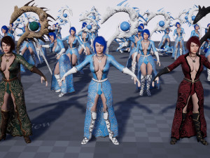 wizard girl 3D Model