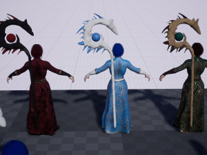 wizard girl 3D Model