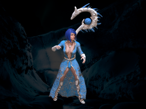 wizard girl 3D Model