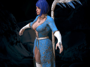 wizard girl 3D Model